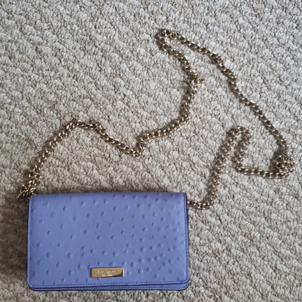 NWOT Kate Spade lilac chain wallet crossbody